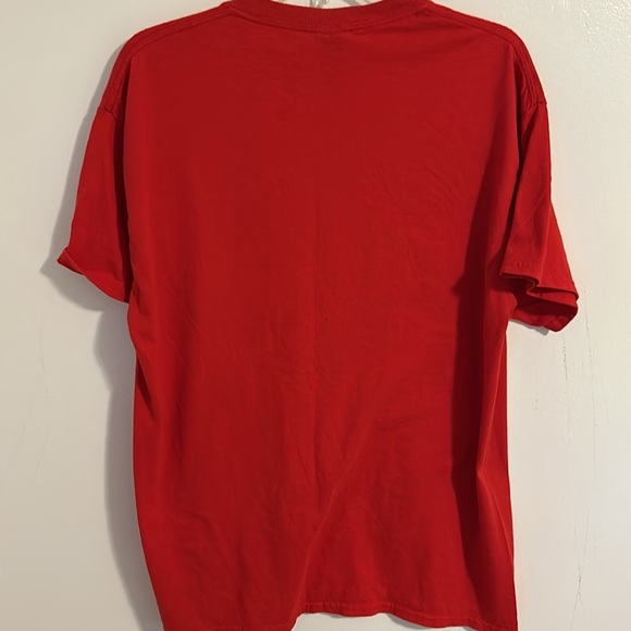 Tampa Bay Buccaneers Graphic Logo Buccaneer Red Gildan T-Shirt Size L - Picture 3 of 5